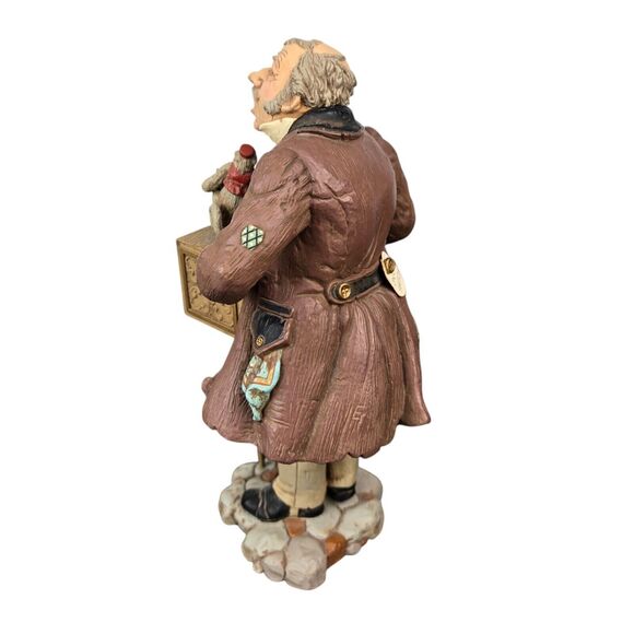 Vtg 1982 Hallmark Musical Organ Grinder & Monkey Santa Lucia Figurine 8.5" WORKS - Picture 10 of 14